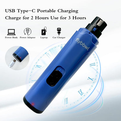 Dog Nail Grinder Quiet: Silent Grind Pro Dog Nail Trimmers - Cat Nail Clippers for Indoor Cats - Dog Nail Trimmers for Large Medium Small Dogs and Cats