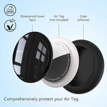 for AirTag Holder for Kids, Compatible with Apple AirTag 1 & 2nd Gen, 4-Pack Waterproof Hidden Air Tagholder with Safety Pin Discreet Toddler Airtag Clip for Clothing, Backpack & Dog Collar