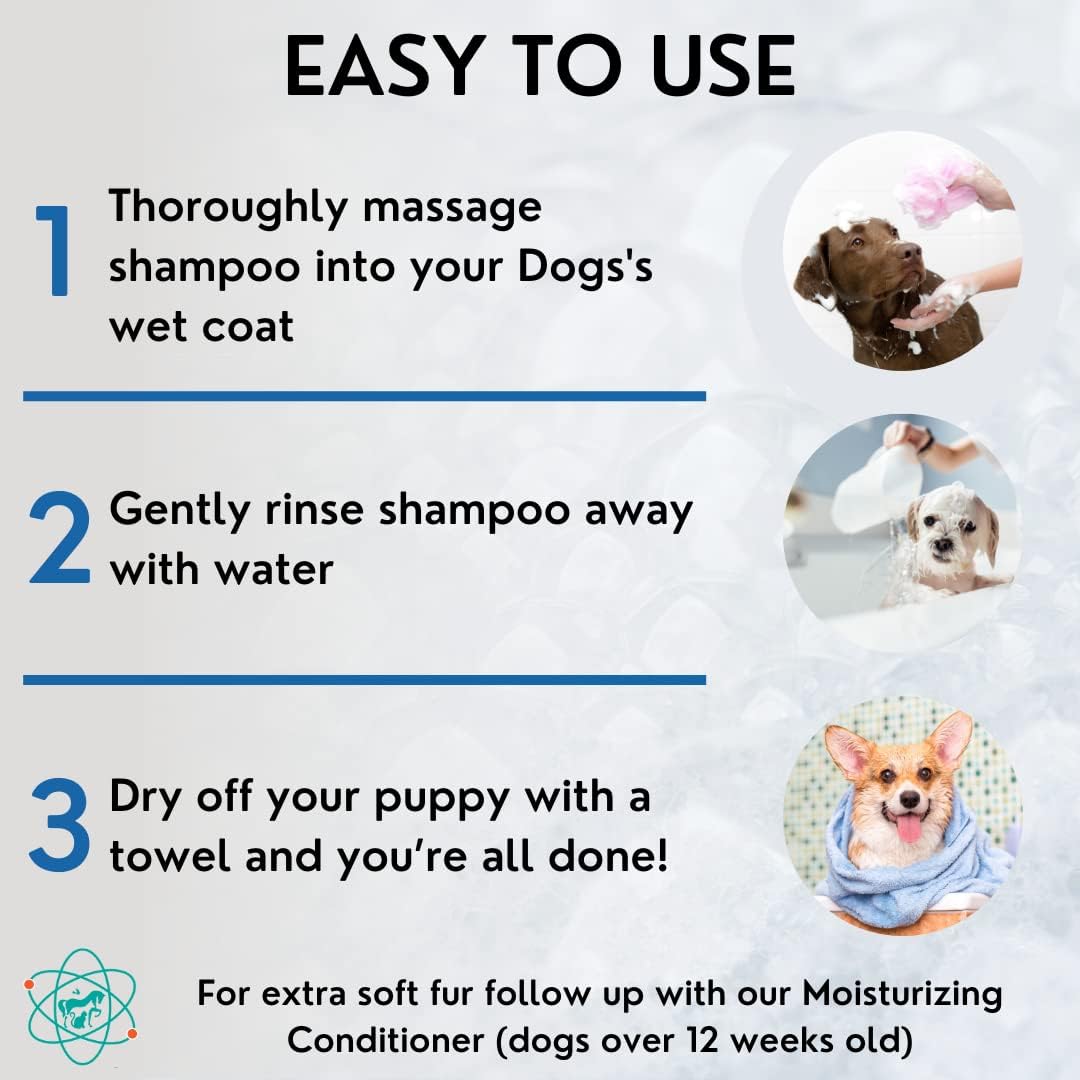 Gallon Bottle 5 in 1 Dog Shampoo for Itchy Skin - Sensitive Skin Dog Shampoo for Smelly Dogs - Dog Shampoos & Conditioners - Made in The USA
