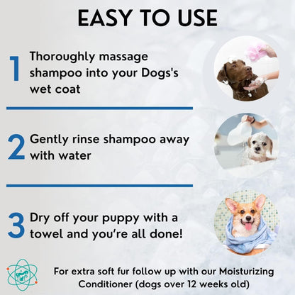 8 floz 5 in 1 Dog Shampoo for Itchy Skin - Sensitive Skin Dog Shampoo for Smelly Dogs - Dog Shampoos & Conditioners - Made in The USA