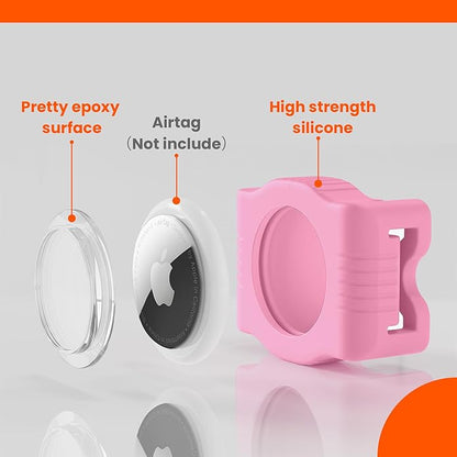 Waterproof AirTag Dog Collar Holder for Apple AirTag QR Code