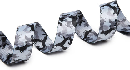 Mercano Adjustable Dog Collar - Special Design Patterns, Soft Nylon Comfortable Durable Pet Collar for Small Medium Large Dogs (XS, Dog Camouflage Grey)