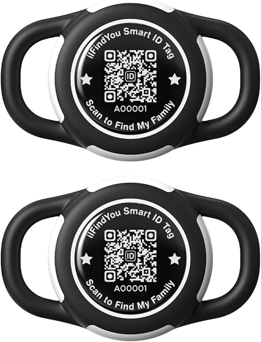Waterproof AirTag Dog Collar Holder for Apple AirTag QR Code