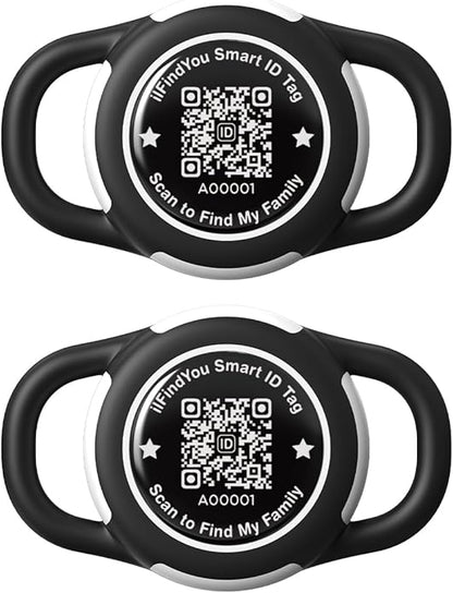 Waterproof AirTag Dog Collar Holder for Apple AirTag QR Code