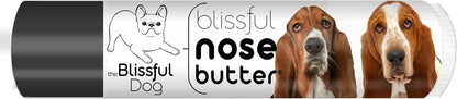 The Blissful Dog Basset Hound Nose Butter for Dry, Cracked Skin, Lick-Safe Dog Nose Balm with Moisturizing Shea Butter, Almond, Olive, and Essential Oils, Pet Supplies, Uncented, 0.15 oz.