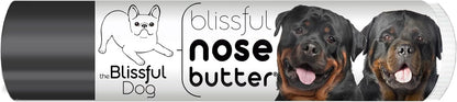 The Blissful Dog Rottweiler Nose Butter for Dry, Cracked Skin, Lick-Safe Dog Nose Balm with Moisturizing Shea Butter, Almond, Olive, and Essential Oils, Pet Supplies, Uncented, 0.15 oz.