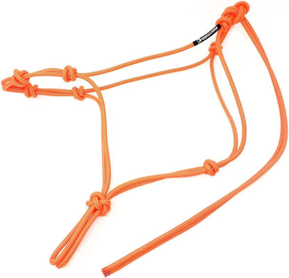 Horse Rope Training Halter - 4 Knot 1/4" Stiff Halter Cord - Used by Famous Trainers Multiple Sizes Multiple Colors