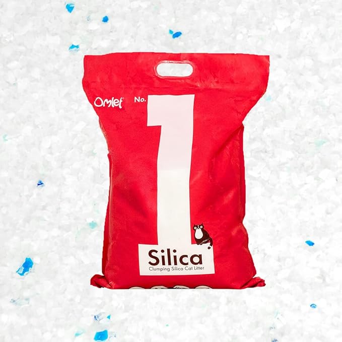Omlet Silica Clumping Cat Litter | Ultra Hygienic, Absorbent & Sustainable | Excellent Odour Control and High Absorbency | No. 1 - Silica - 7 lbs. 11 oz.