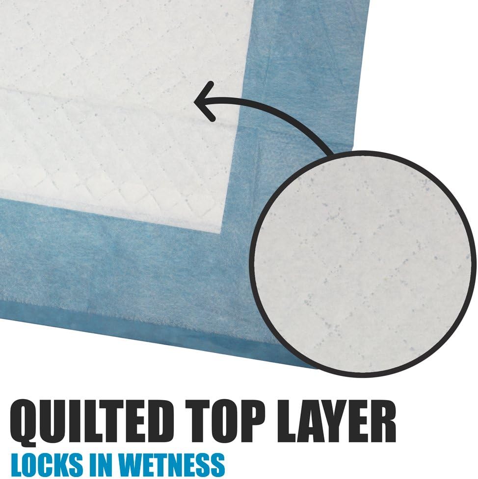 BV Puppy Pads XL 40 Count 28"x34" - Leak-Proof Pee Pads for Dogs with 6-Layer Design, Rapid Dry Sheet & Attractant - Dog Pad Extra Large with Odor Control - Perfect for Big Dogs & Indoor Use