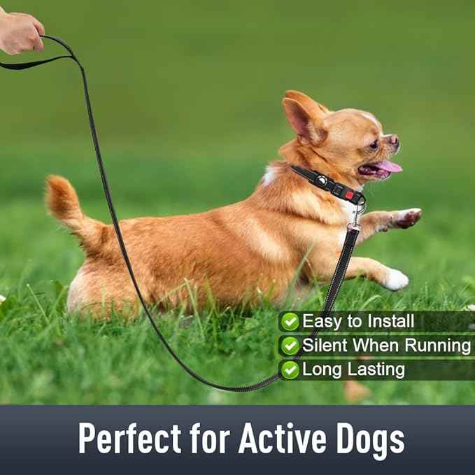 AirTag Dog Collar with AirTag Holder Compatible for Air Tag, Reflective Soft Padded, Safety Locking Buckle, Adjustable Nylon for Small Medium Large Dogs (Black,XS)