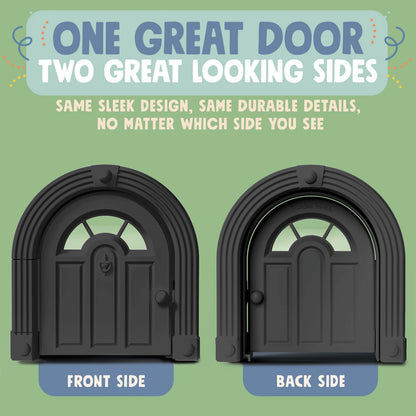 Meow Manor® Cat Door Interior Door - No-Flap, Interior Cat Door for Cats Up to 20 lbs, Easy DIY Setup, Secured Installation in Minutes, No Training Needed…