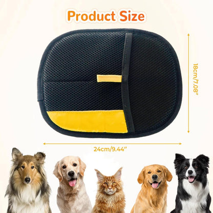 2025 Upgrade Pet Hair Remover Gloves, Reusable Cat Dog Grooming Gloves Pet Hair Remover Electrostatic Gloves, Premium Efficient Pet Hands on for Dogs, Cats & Horses with Long and Short Hair Fur (1)