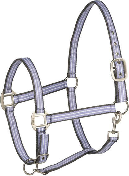 HORZE Adepto Adjustable Horse Halter | Soft, Durable Polyester - Languid Lavender Purple - Horse