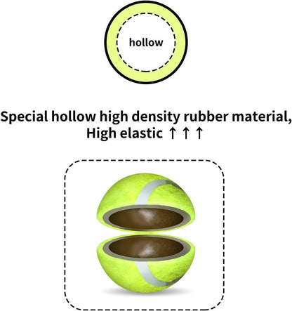 ALL FOR PAWS Dog Tennis Balls for Dogs, Great for Mini Ball Launcher, 6 Pack 2 Inch Tennis Balls