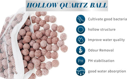 ALEGI 10 lbs Aquarium Ceramic Bio Filter Media Sphere for Freshwater Aquarium and Marine Fish Tank Sump, Canister Filter, Koi Ponds