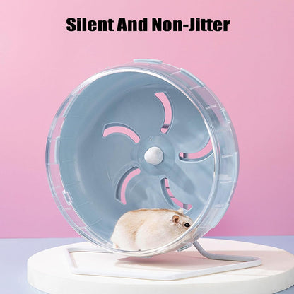 GKYZBB Hamster Wheel, 8.5 inch Silent Hamster Exercise Running Wheel with Stand,Pet Small Animals Exercise Running Toys,Adjustable Quiet Spinner for Guinea Pigs, Sugar Gliders, Gerbils