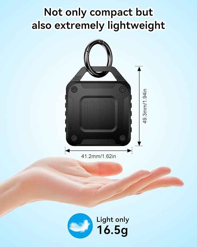 DDJ 2-Pack IPX8 Waterproof for AirTag Holder Case Keychain, Screw Lock - Rugged Case for Apple AirTags 1st & 2nd Generation with Key Ring, Durable Air TagHolder for Dog Collar/Luggage/Key/Backpack
