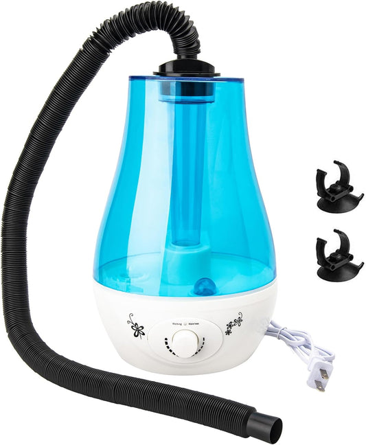Reptile Fogger, Reptile Humidifiers, Misting System for Reptiles for Tortoise Habitat Chameleon Snake Amphibians(3L) White