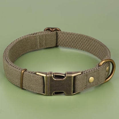 PET ARTIST Dog Collar for Large Dogs, Soft Padded Premium Nylon Dog Collar with Quick Release Metal Buckle, Durable & Adjustable Pet Collars for Boy Gifts, Green, L (Fit 15-22")