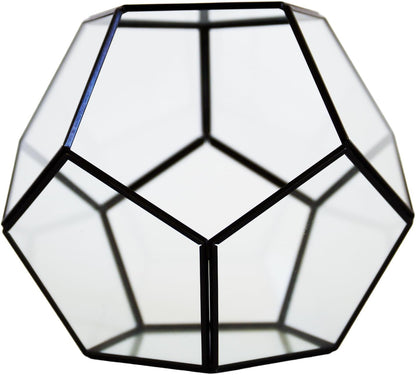 Cute Farms Glass Terrarium Kit | Just Add Your Own Plants (Geometric Glass)