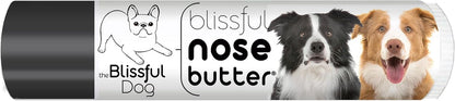The Blissful Dog Border Collie Nose Butter for Dry, Cracked Skin, Lick-Safe Dog Nose Balm with Moisturizing Shea Butter, Almond, Olive, and Essential Oils, Pet Supplies, Uncented, 0.15 oz.