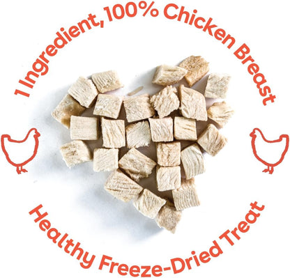 Pupford Freeze Dried Chicken Breast Treat for Dogs & Puppies - Healthy, Natural, Single Ingredient Dog Treats - Made in USA (5.75 oz)