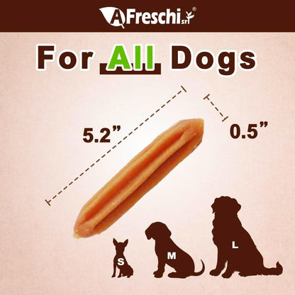 AFreschi Natural Turkey Treats Mini Bars – 16 oz, USA-Sourced Trukey, All-Natural, Hypoallergenic, Low-Fat, Healthy & Easily Digestible, Puppy & Training Snack