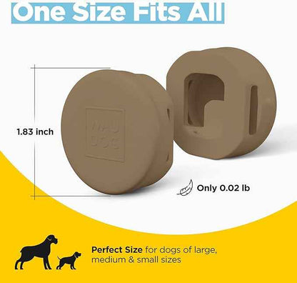 3-Pack Waterproof Airtag Holder Dog Collar - Soft Silicone, Durable, Lightweight, Tear Resistance Holder - Fits Most Collars