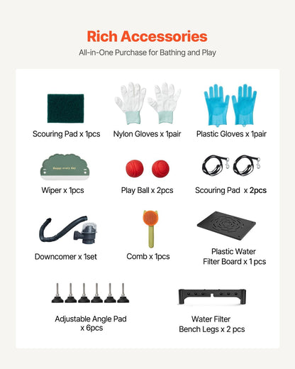 VEVOR Stainless Steel Dog Washing Station, 38 inch Pet Grooming Tub w/Storage Stairs, Faucet & Showerhead & Soap Holder Dog Bathtub for Medium & Small Pets (Right Door)