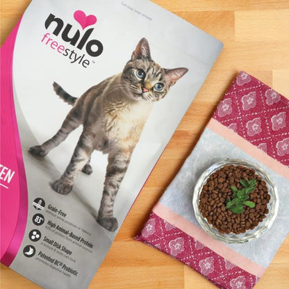 Nulo Freestyle High Protein Cat & Kitten Food, Chicken & Cod Recipe - Natural Grain-Free Dry Cat Food with Omega Fatty Acids & Probiotics, 2 lb Bag