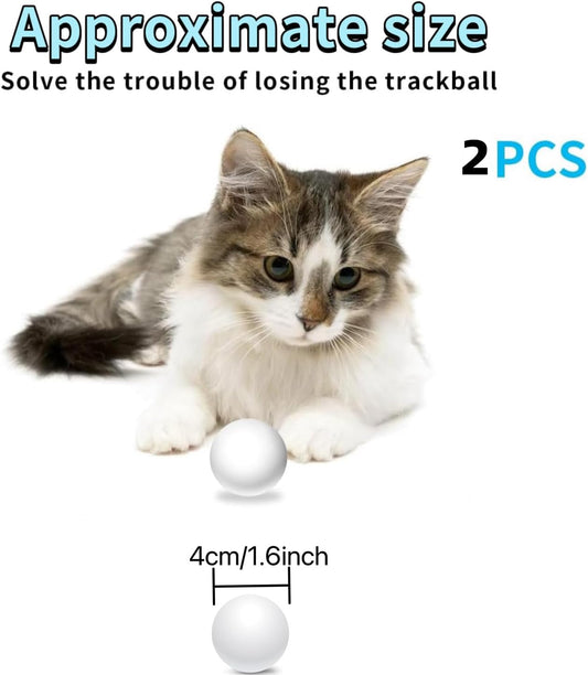 Cat Track Balls Replacement Track Balls for Turbo Round Scratcher Toy (2PCS Cat Ball Toy)