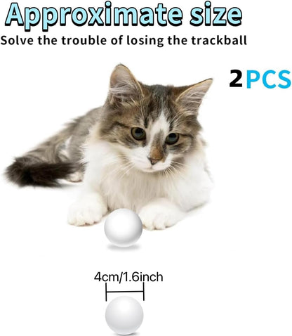 Cat Track Balls Replacement Track Balls for Turbo Round Scratcher Toy (2PCS Cat Ball Toy)