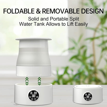 5L Foldable Automatic Reptile Mister with Timer, Fogger System with 360Adjustable Nozzles, Humidifier for Lizard, Snake, Amphibian, Frog, Plants, Terrarium