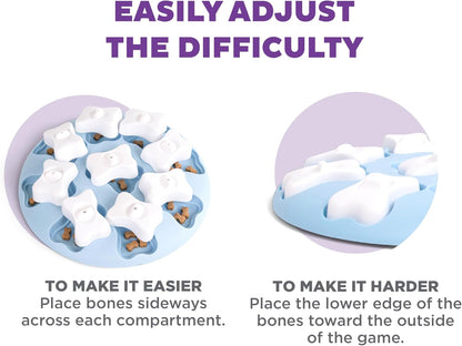 Outward Hound by Nina Ottosson Puppy Smart Treat Puzzle Enrichment Toy, Level 1 Beginner, Blue