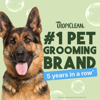 TropiClean Hypoallergenic Waterless Dog Shampoo | Dry Shampoo for Allergies & Sensitive Skin | Safe for Cats | Puppies & Kittens | No Rinse | 7.4oz