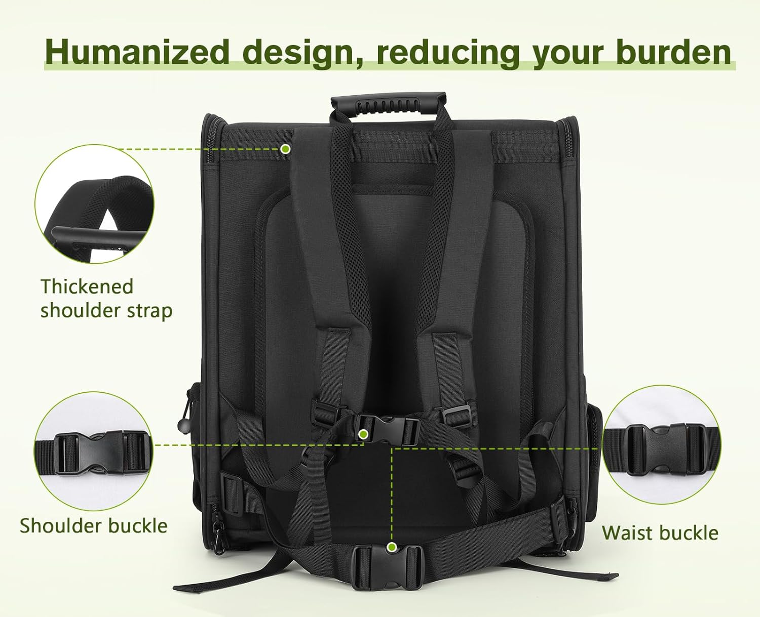 Pecute Pet Carrier Backpack, Dog Carrier Backpack, Expandable with Breathable Mesh for Small Dogs Cats Puppies, Pet Backpack Bag for Hiking Travel Camping Outdoor Hold Pets Up to 18 Lbs - Pawvie