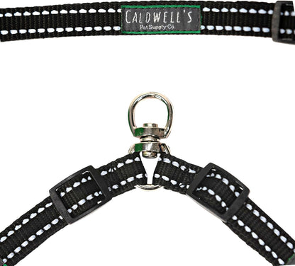 Caldwell's Pet Supply Co. Leash Coupler, Two Dog Leash Splitter to Split Leashes for Walking 2 Dogs, Tangle Free Double Dog Leashes Connector, Adjustable Attachment for Small or Medium Dogs