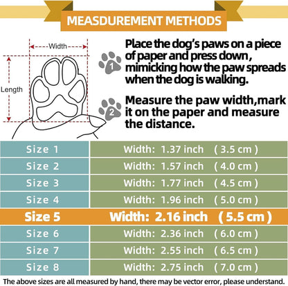 Hcpet Dog Boots for Large Dogs, Dog Shoes for Hot Pavement Winter Snow, Paw Protector Dog Booties Designed for Comfort and Breathability, Outdoor Booties for Small Medium Dogs for Hiking Grey Size 5
