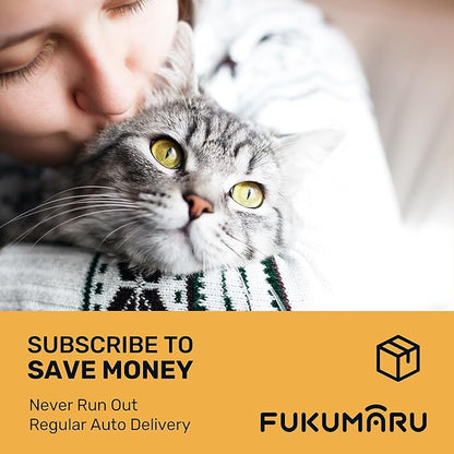 FUKUMARU Tofu Cat Litter - Natural, Unscented, Dust Free, Quick Clumping, 8lb x 2 Bags