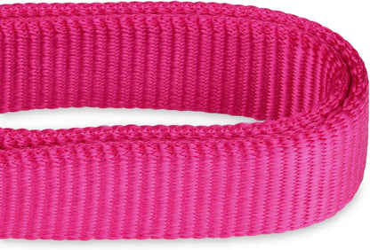 Hyhug Martingale Dog Collar Without Buckle: Anti Escape, No Slip Heavy - Duty Nylon, Colorfast & Adjustable for Medium Breeds(Medium,Rose Red Pink)