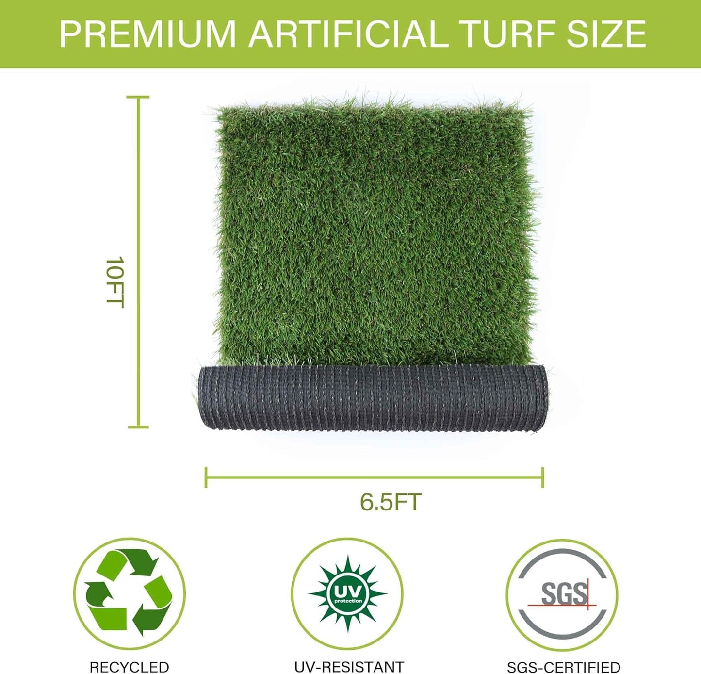 Fake Grass for Dog to Pee on Artificial Grass for Turf Mats for Puppy Training Dogs Pee Pads Extra Large for Dogs 6.5x10FT Dog Supplies Reusable