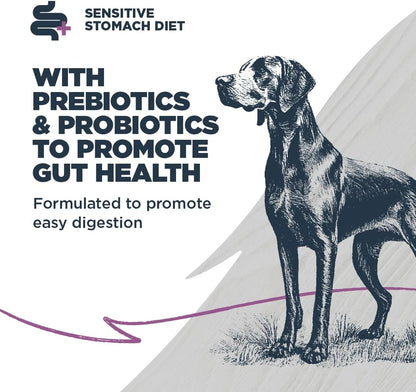 Blackwood Sensitive Skin & Stomach Dry Dog Food, Salmon Meal & Brown Rice with Ancient Grains, 10 Pound Bag with Prebiotics & Probiotics to Promote Gut Health