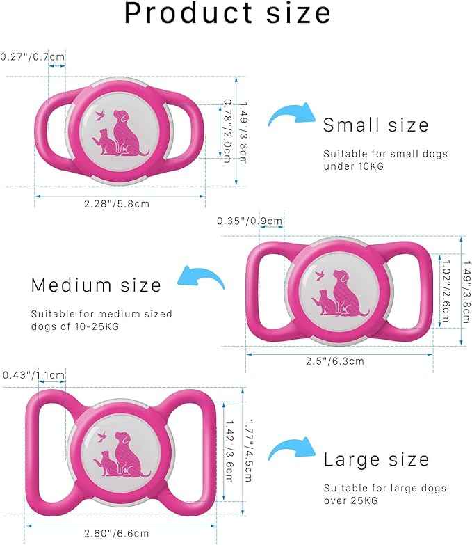 Compatible with Holder Airtag for Dog Collar with Apple Case Waterproof