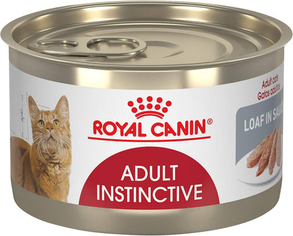 Royal Canin Feline Health Nutrition Adult Instinctive Loaf in Sauce Canned Cat Food, 5.1 oz can (24-count)