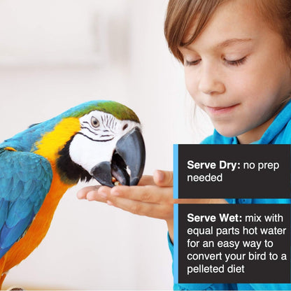 Tropimix Bird Food, Hagen Large Parrot Food with Seeds, Fruit, Nuts, Vegetables, Grains, and Legumes, Enrichment Food, 4 lb Bag