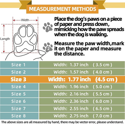 Hcpet Dog Boots for Large Dogs, Dog Shoes for Hot Pavement Winter Snow, Paw Protector Dog Booties Designed for Comfort and Breathability, Outdoor Booties for Small Medium Dogs for Hiking Black Size 3