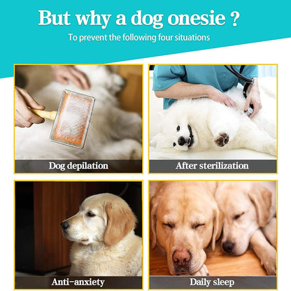 Yeapeeto Dog Onesie Surgery Recovery Suit for Large Medium Bodysuit Dogs Pajamas PJS Full Body for Shedding, Prevent Licking, Wound Protection, Cone Alternative (5XL, Pink)