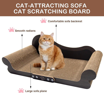 Cat Scratcher Couch Cat Scratching Bed Large Cat Scratcher Bed Cat Lounge Bed Scratching Pad for Indoor Cats