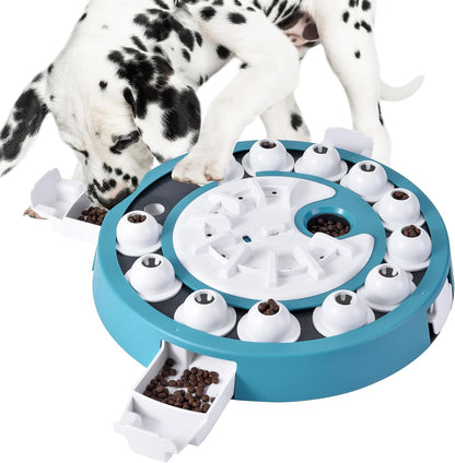 Dog Puzzle Toy Mental Stimulation - Level 3 in 1 Dogs Food Puzzles Toys, Dog Treat Puzzle Feeder (Advanced-Mars Green Brainstorm)