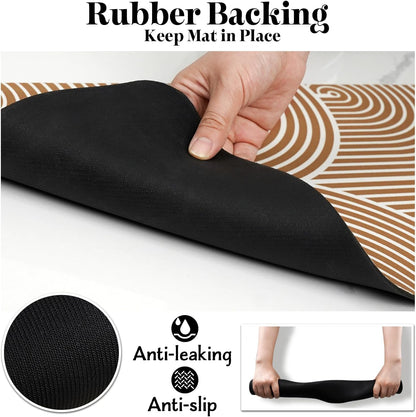 Dog Food Mats for Floors, Absorbent Dog Bowl Mat for Food and Water Dispenser Mat, Quick Dry Cat Food Mat Pet Supplies